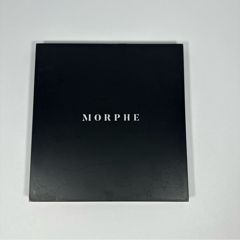 Morphe Matte Black Eyeshadow Compact with White Logo
